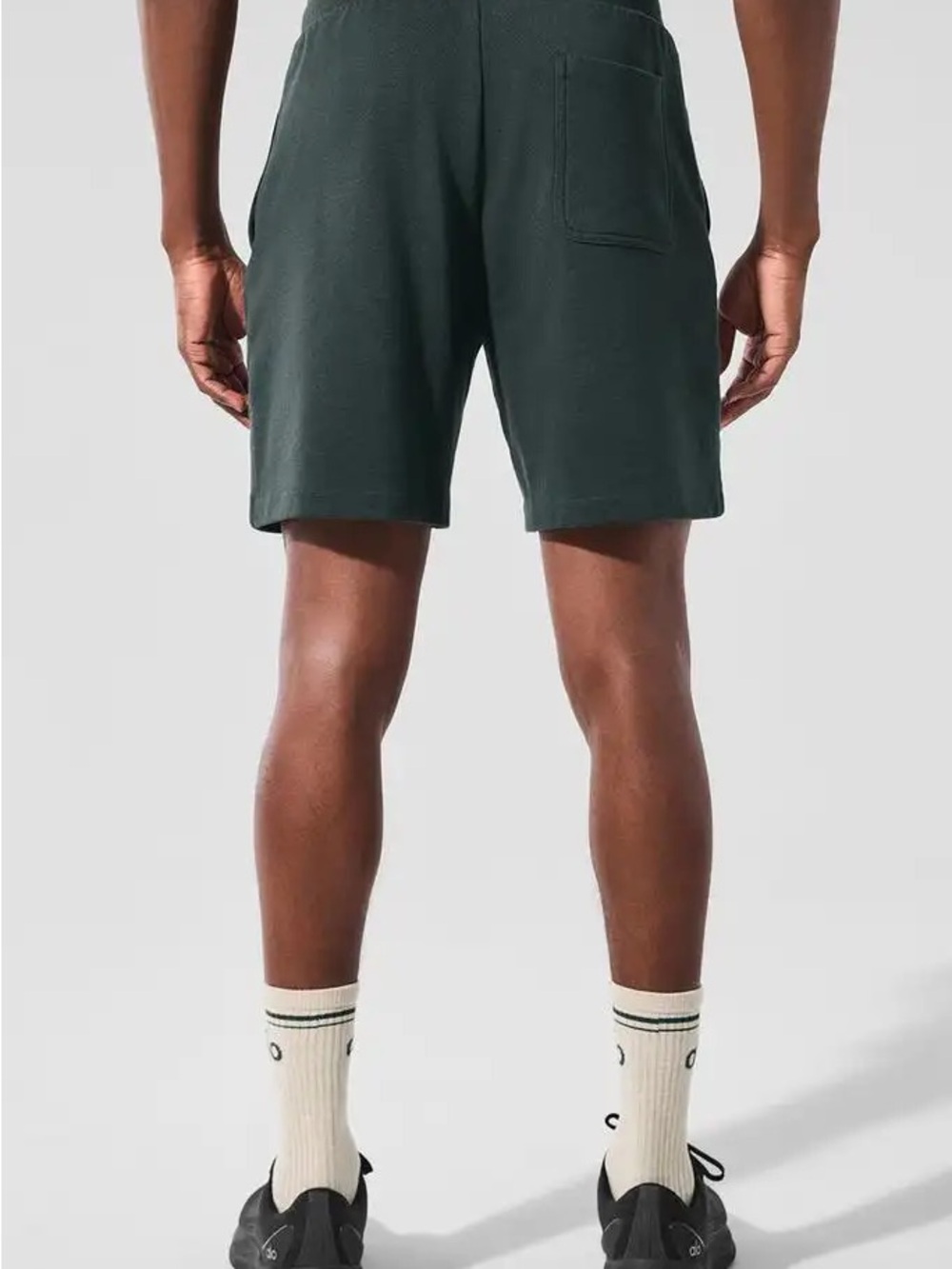 ALO Yoga Men's Deep Teal Athletic Drawstring Shorts - Picture 4 of 9